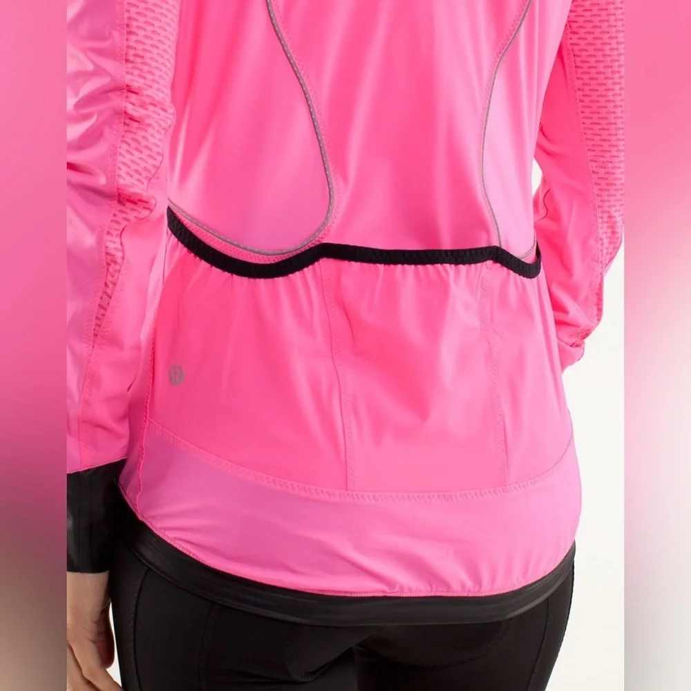 Lululemon Paceline Jacket
Pinkelicious size 6 cycling workout hoodless zip up - Picture 5 of 14